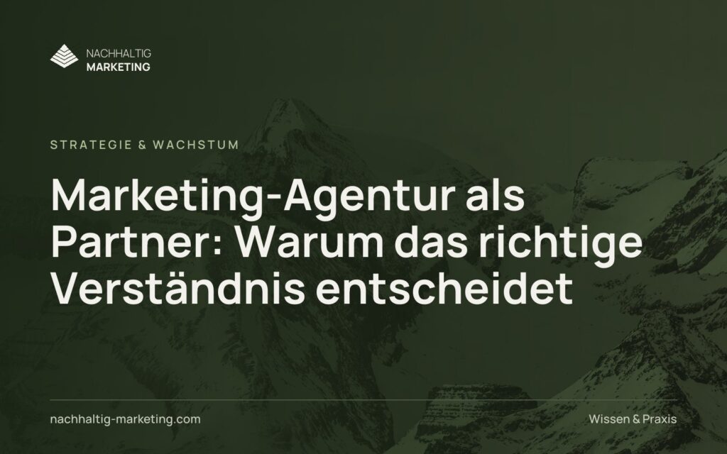 Marketing-Agentur als Partner: Warum das richtige Verständnis entscheidet